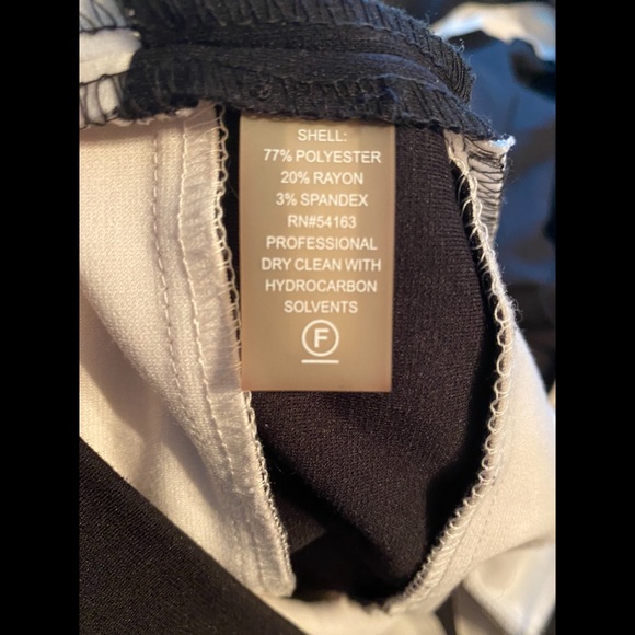 CALVIN KLEIN Black Sleaveless Dress with White Stripe Detail - Plus Size 22W - Picture 6 of 7